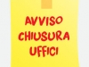Chiusura uffici di Presidenza e Segreteria- Prefestivi anno scolastico 2019/2020.